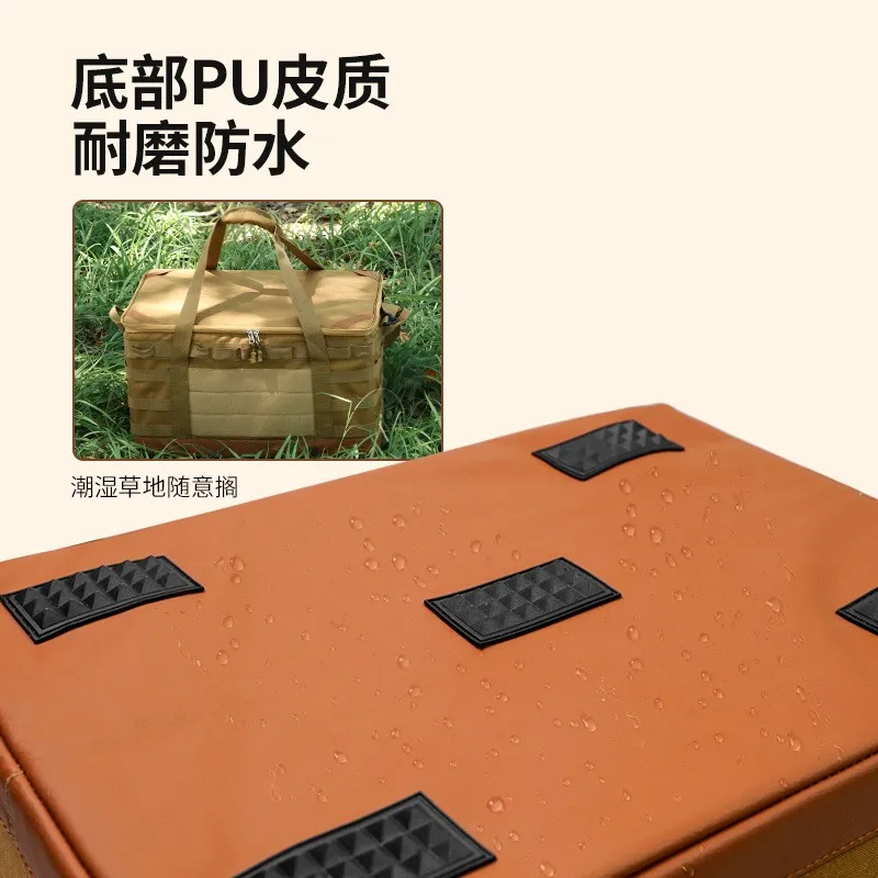 야외 다기능 캠핑 수납 가방, 피크닉 가방, 수납 도구, 접이식 수납 박스, 하이킹 여행 램프 가방, 식사 가방