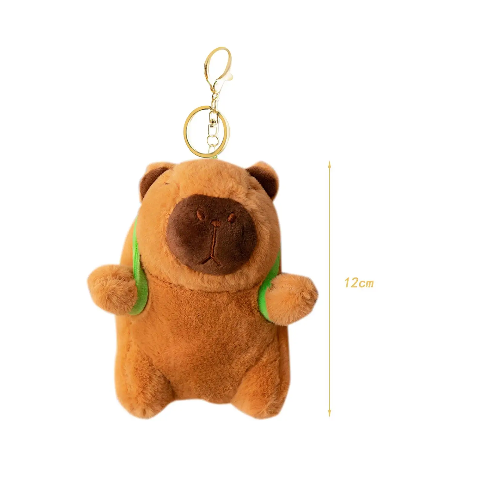 Capybara Plush Toy Keychain Purse Charming Pendant Handbag Keyring Car Keychain for Kids Girls Boys Lovers Adults Birthday Gift