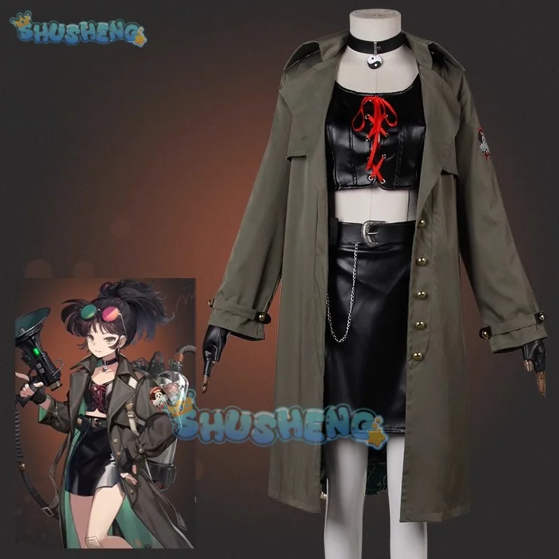 

Reverse:1999 Ladies An-an Lee Long Model Always Wear A Coat Cosplay Costume Cos Game Anime Party Uniform Hallowen Play Role