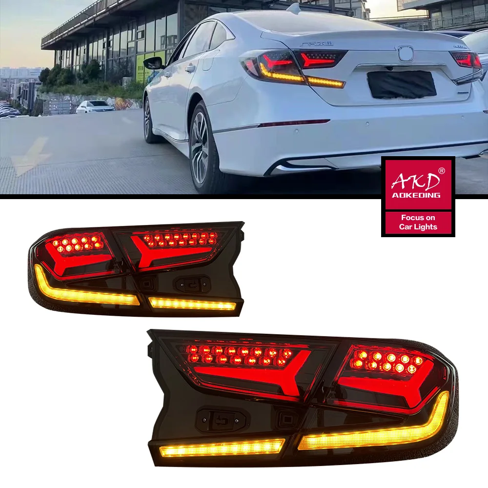 

Auto Tail Lights Parts For Honda Accord G10 2018-2022 Taillights Rear Lamp LED DRL Signal Brake Reversing Parking light Facelift