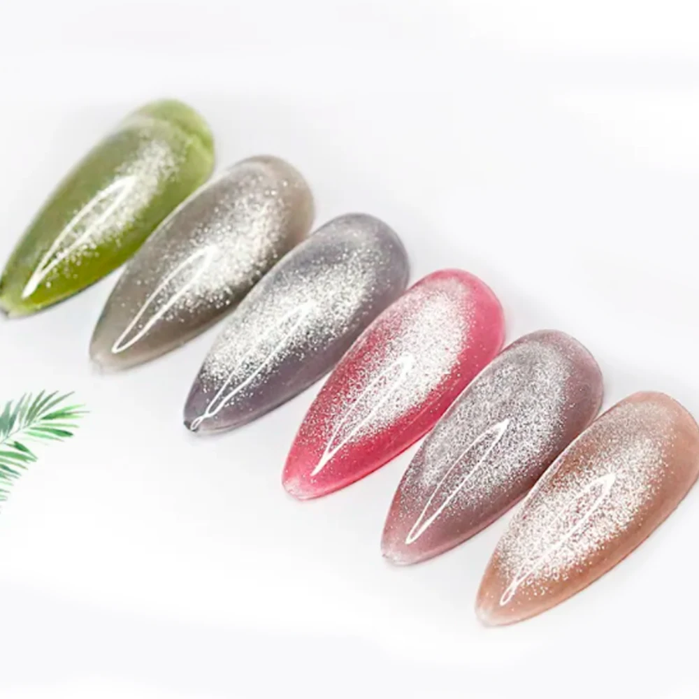 KODIES GEL Cat Eye Top Coat Gelpolish Diamond Sparkle Glitter Gel Nail Polish Magnetic Semi Permanent UV Manicure Nails Enamels 5