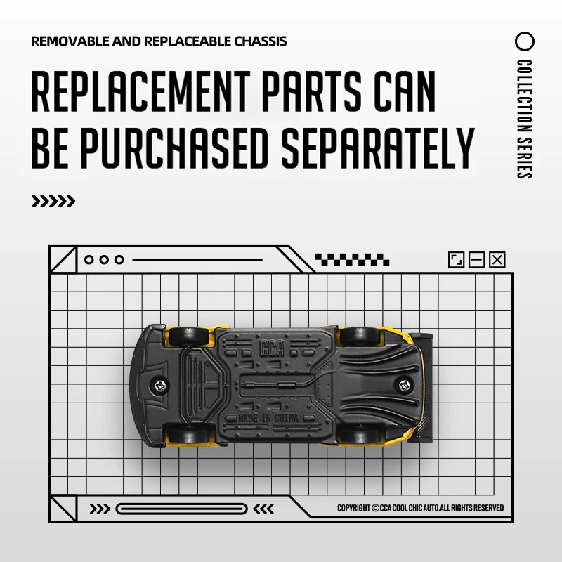 CCA MSZ 닛산 GT-R(R35) 절묘한 행잉 모델, 클래식 자동차 정적 자동차 모델, 합금 다이캐스팅 자동차 모델 컬렉션 장난감, 1:64