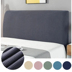 Solid Color Thicken Elastic All-inclusive Bed Head Covers Polar Fleece Headboard Cover Polar Fleece for Home