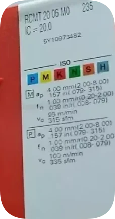 X 오리지널 카바이드 인서트 10개 RCMT2006M0 235