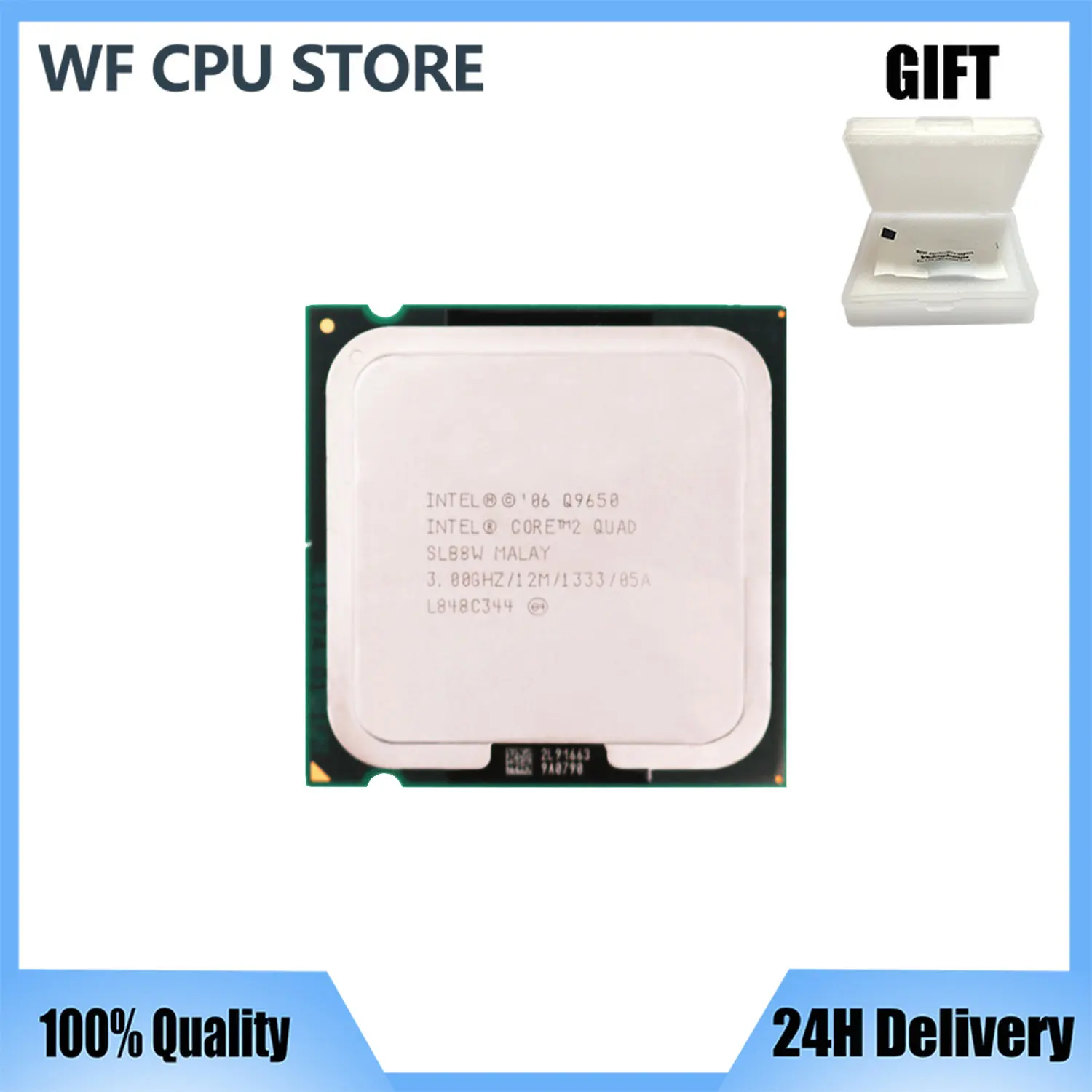 

Intel Core 2 Quad Q9650 Processor 3.0GHz 12MB Cache FSB 1333 Desktop LGA 775 CPU