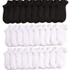 Unisex Casual Plain Color Boat Socks Thin Breathable Comfy Anti Odor Sweat-absorbing Ankle Socks For Men Women black,white,gray