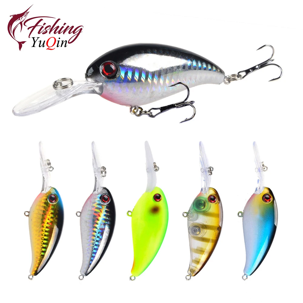 

1pcs Crank Fishing Lure Artificial Hard Baits 10cm/14g Crankbait Jerkbait Wobbler Fishing Tackle Good Treble Hooks Tackle