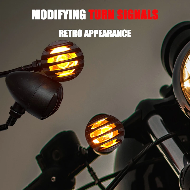 

Vintage Turn Signal Modified Turn Signal Universal Led Lights Motorcycle Electric Vehicle