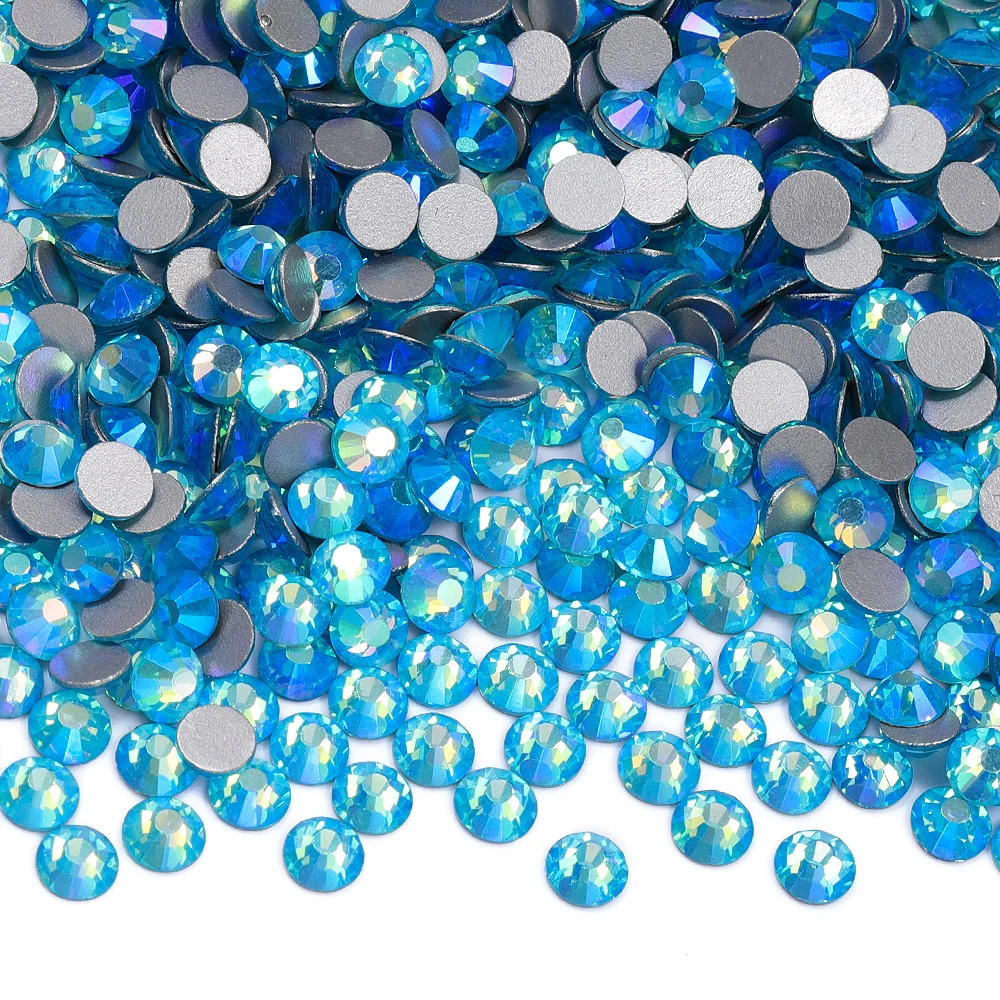 QIIY SS6-SS30 AAAAA Top Qualität Farbe-AB Glas Strass Kristall Glitter Strass Flatback Steine Für Nail art DIY Dekorationen – Detail 10