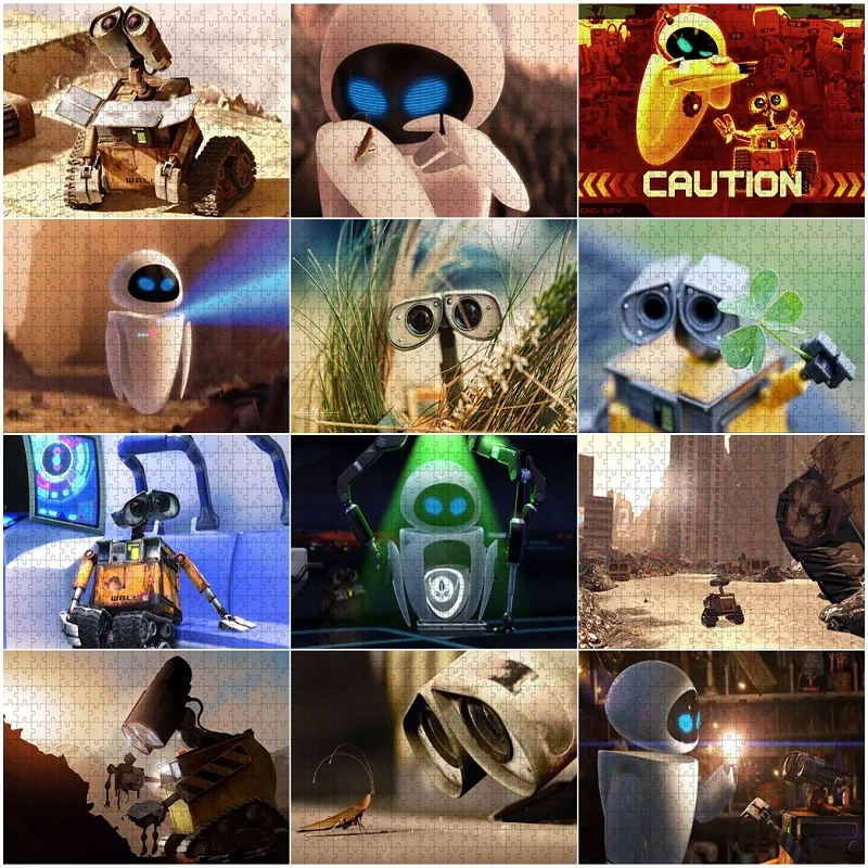 Пазлы бумажные для экшн-фильмов Disney Wall-E Pixar