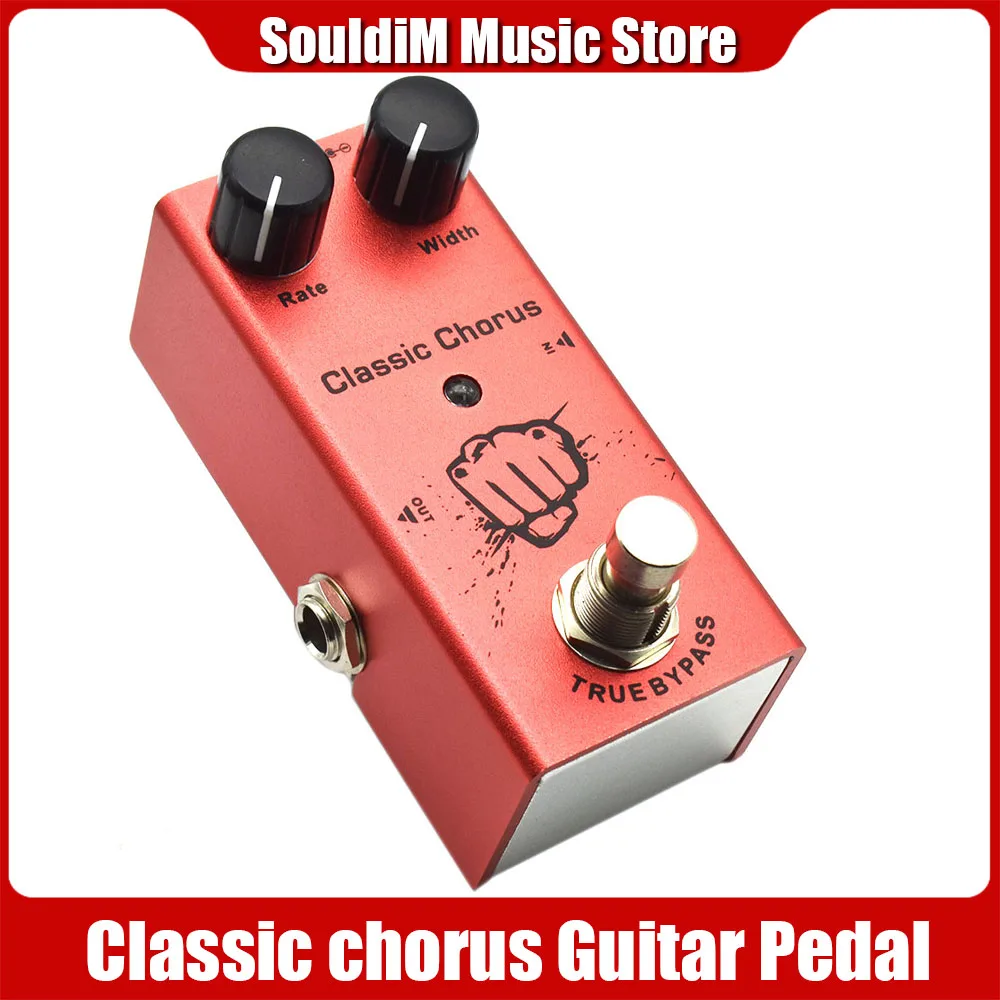 EGitarreklassischeChorusPedalRateBreiteKnopfEffektPedalMini