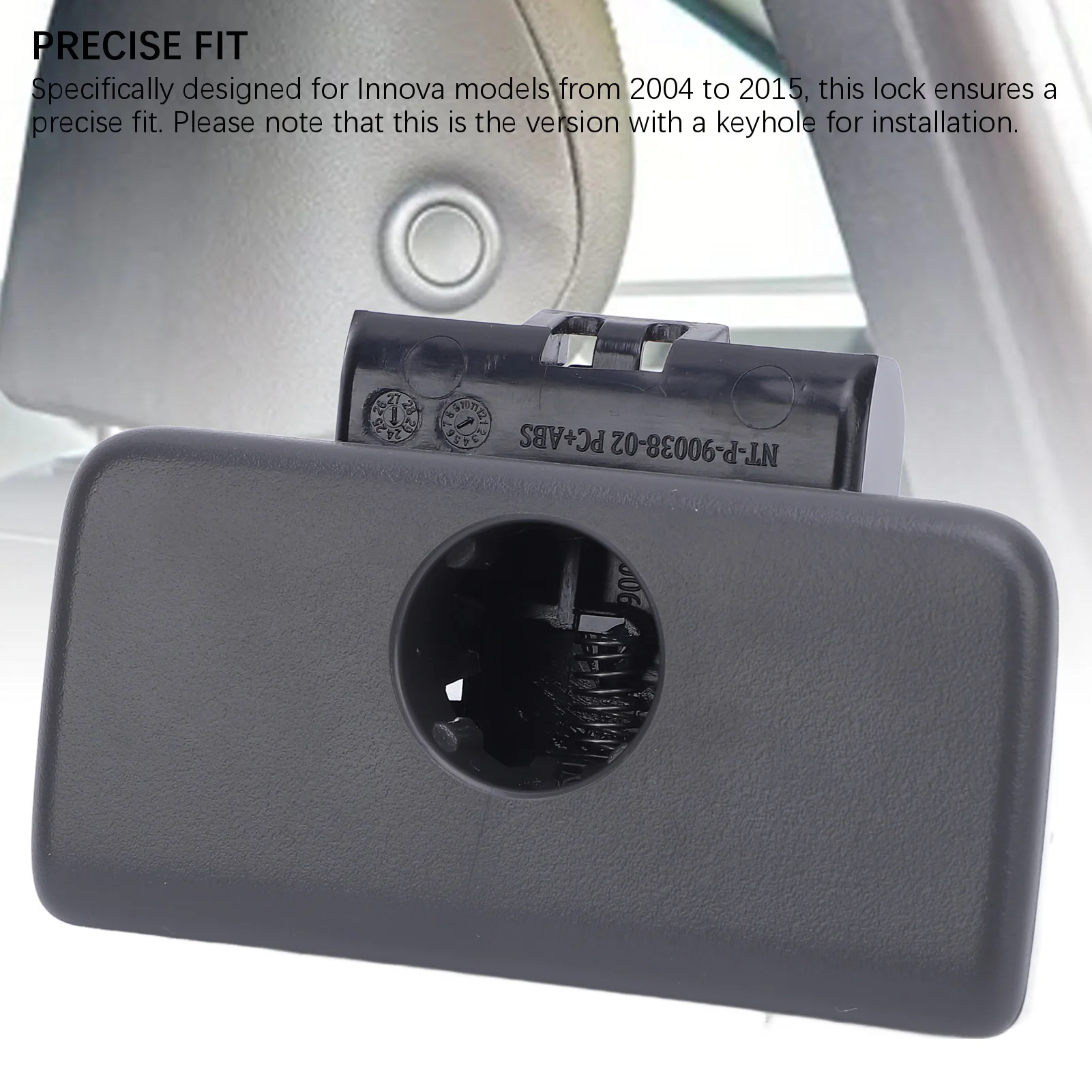 Glove Box Compartment Door Lock ABS Glove Box Door Lock with Keyhole Enhanced Security 55506 33030 B5 for  2004 To 2015