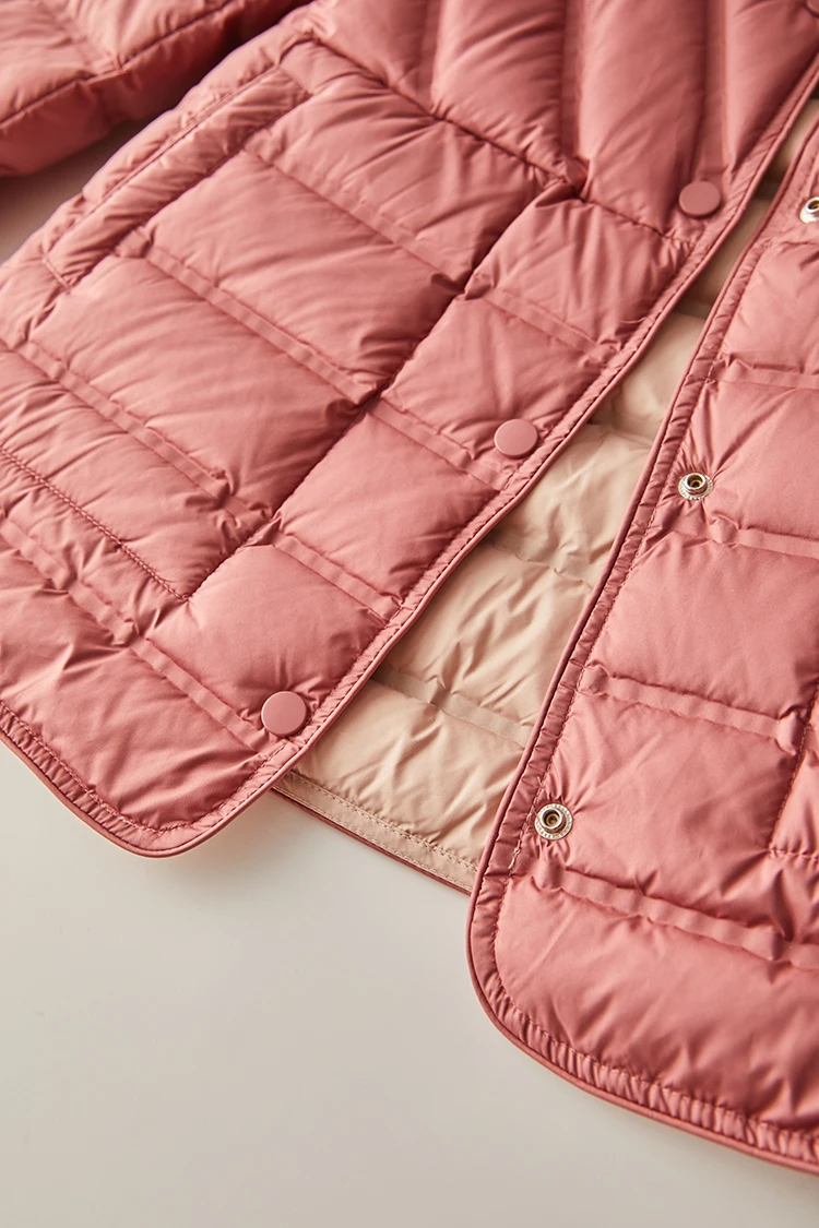 90% White Duck Down Women's Autumn and Winter New 2024 Down Jacket Korean Double-sided Collar Down Jacket Women Warm Jacket