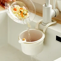 Filtre d'évier de cuisine multifonctionnel, panier de vidange, égouttoir de fruits et légumes, filtre à eau, panier organisateur de cuisine 5