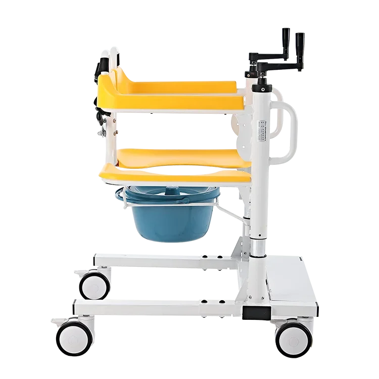home care equipment patient transfer lift chair Manual Crank Lift Transfer Chair 3