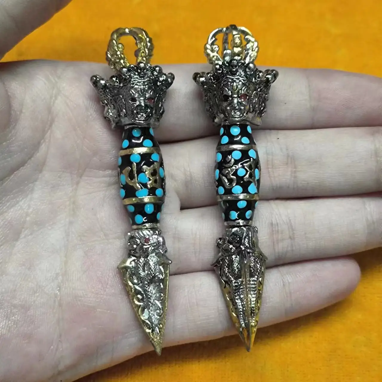 

1pcs/lot Natural Old Agate Dzi Bead vajra Pendant retro ethnic style tibetan style rare precious accessories gem jewelry amulet