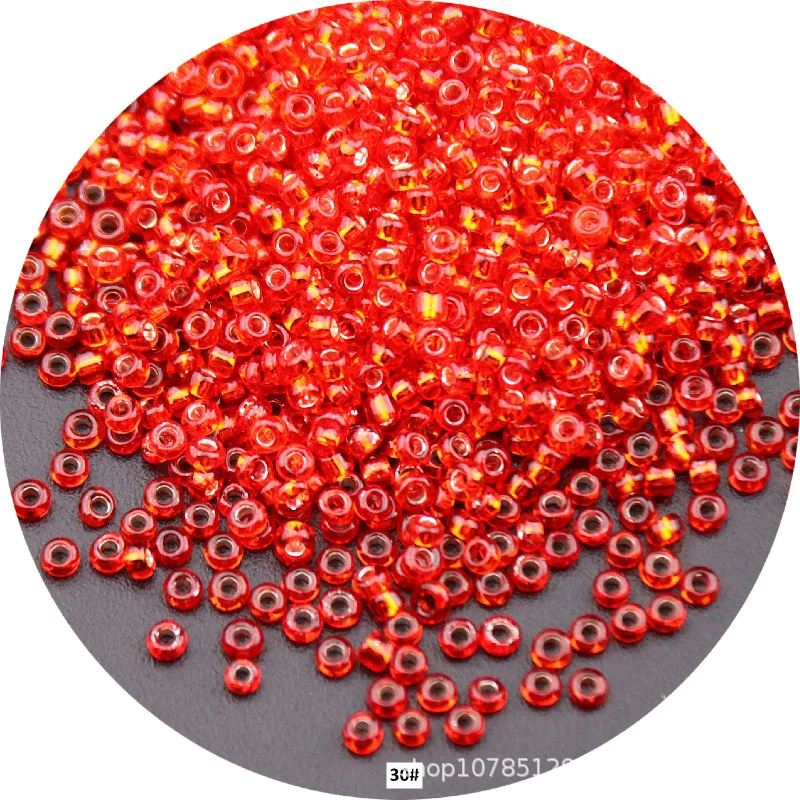 High-Quality Silver-Filled Glass Rice Beads for Jewelry & Clothing - Multiple Sizes Available