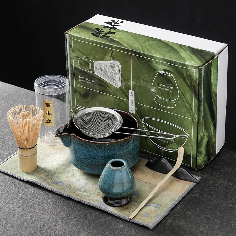 Matcha Kit De 7 Pièces, Matcha Set Avec Fouet à Matcha, Bol à