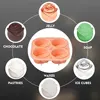 3D Rose Ice Molds 2.5 Inch, Large Ice Cube Trays, Make 4 Giant Cute Flower Shape Ice, Silicone Rubber Fun Big Ice Ball Maker 5