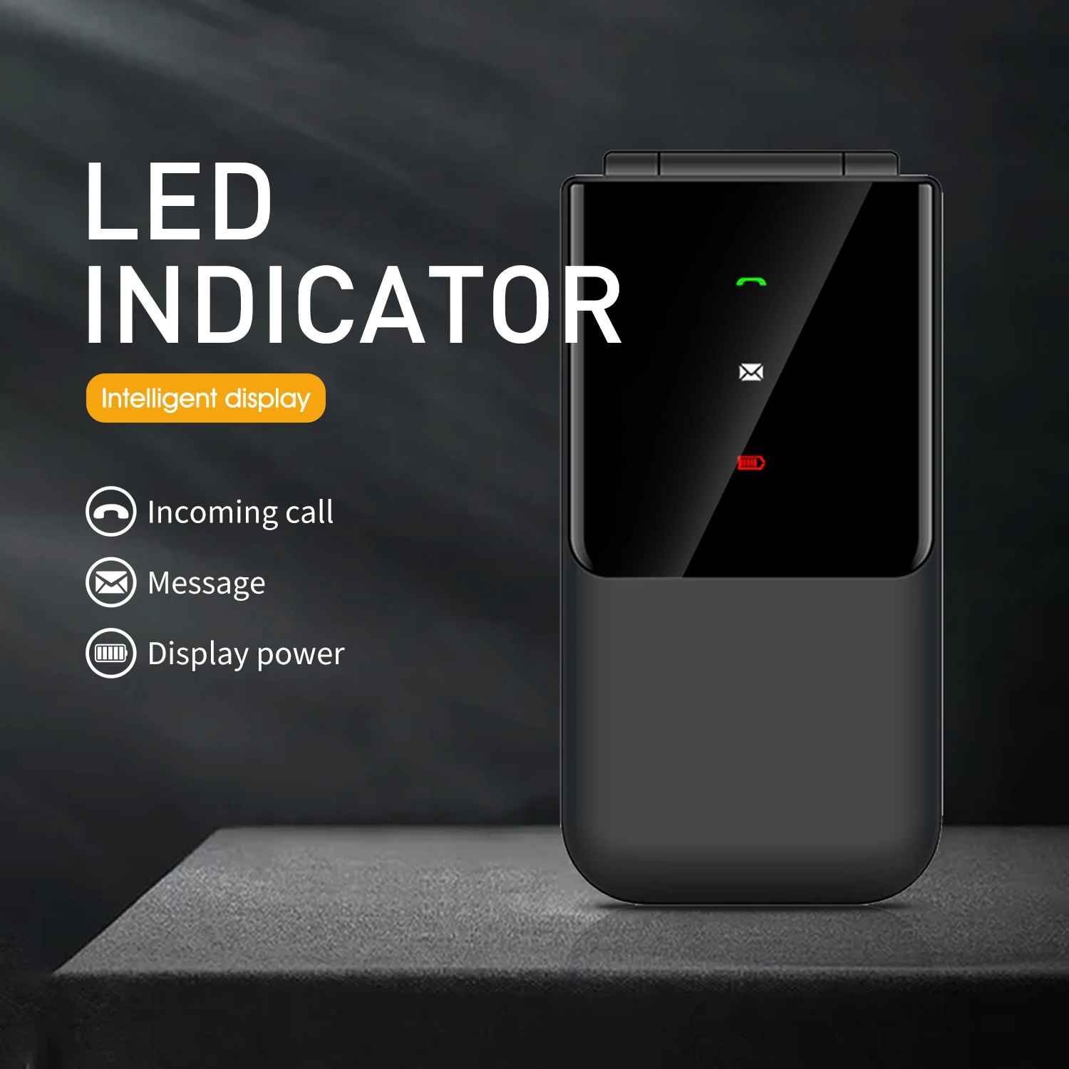 UNIWA F2720 GSM Cute Flip CellPhone 1.7Inch Feature Phone Dual SIM Card Unlocked MINI Mobile Phone for Elderly Wireless FM Radio