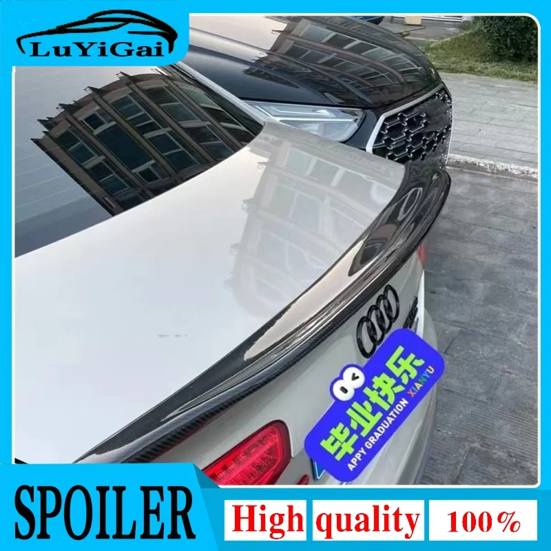 CA Style Carbon Fiber rear trunk spoiler For Audi A4 B8 B8.5 sedan 2009