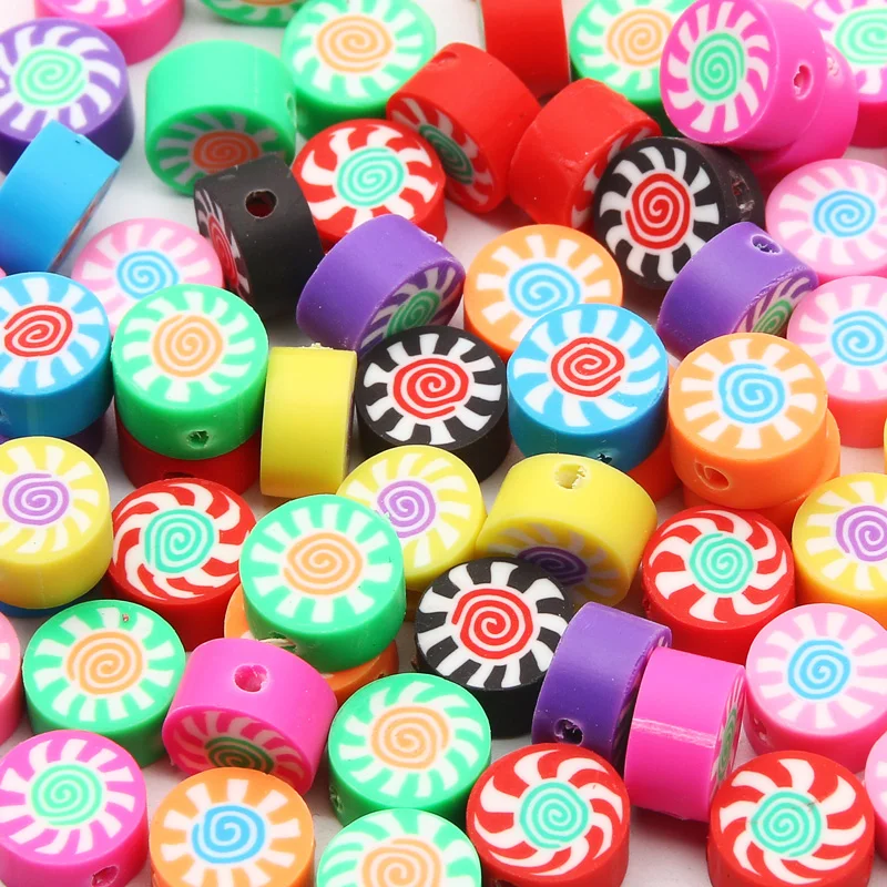 thumbnail image 1 of 20/50/100 piezas de cuentas de arcilla polimérica con flores mixtas, cuentas de flores hechas a mano para hacer joyas, pulseras, collares, accesorios artesanales, 1 of 5