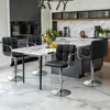 Bart Stools Set of 4, PU Leather Adjustable Barstools with Armrest, Counter Height Stool Chairs with Thickened Seat Cushion 1