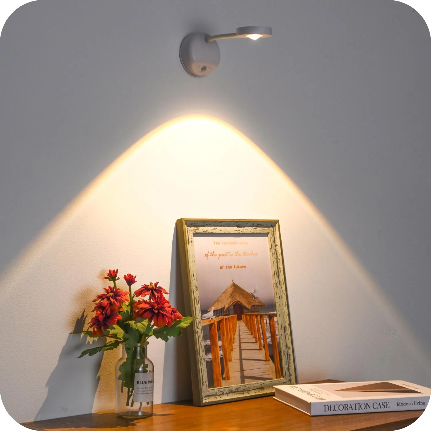 Motion Sensor Wireless Wall LED Lamp Rechargeable TYPE-C USB For Kitchen Bedroom Living Room Indoor Lighting