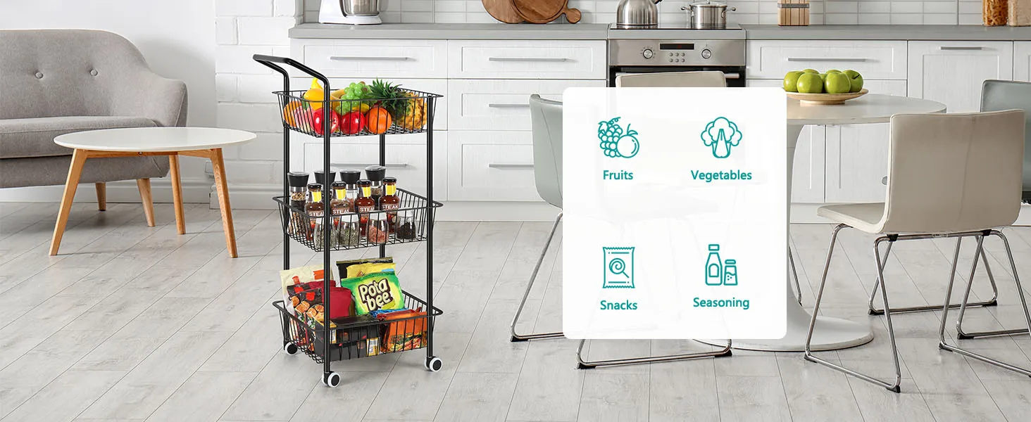 Kitchen Cart On Wheels 