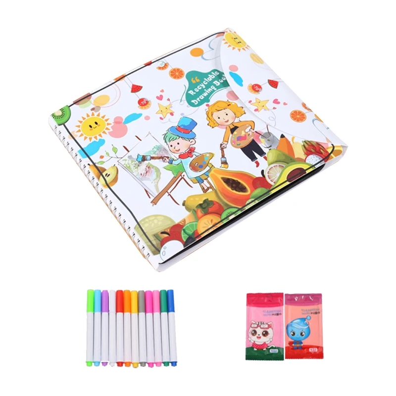 

Recyclable Drawing Blackboard Erasable Book for Kindergarten Kids No-Trace Board for Children Early Learning Dropship