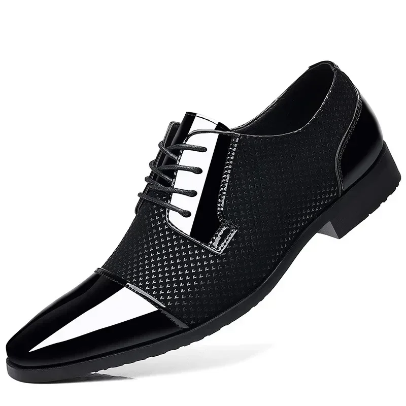 New Men Leather Shoes Business Classic Office Shoes for Men Dress Breathable Brand Casual