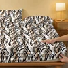 1 Simple modern Curve Geometry printed matte Fitted Sheet, bedroom printed bed cover, bedding (excluding pillowcases) 3