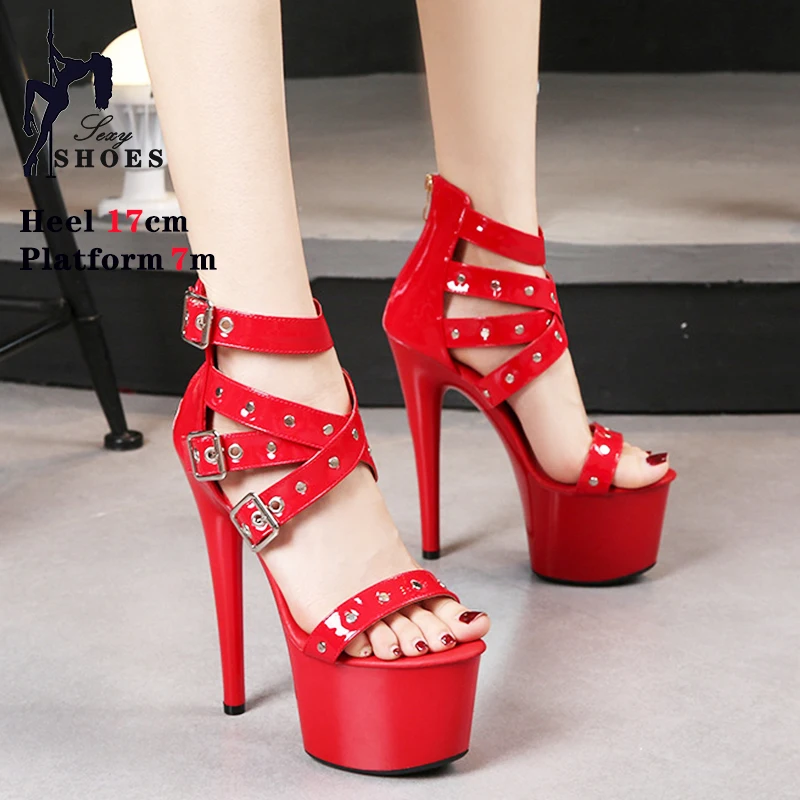 Summer Sexy Narrow Band Sandals Women Platform Thin High Heel Party Wedding Stiletto Open Toe Buckle Strap T-Show Model Shoes