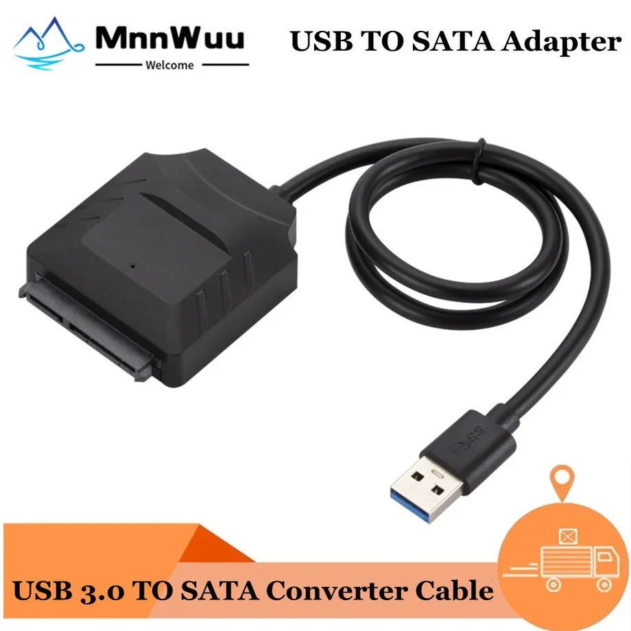 

Кабель-адаптер USB к SATA 3, кабель-переходник с Sata на USB 2,5, поддержка 22Pin 3,5/дюймов, внешний жесткий диск SSD, кабель для компьютера, соединитель