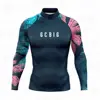 Unisex Surf Wear Men Surf T-Shirt Gym Clothes Swimwear Long Sleeve Swim Floatsuit Tops Uv Swimming Tight Rash Guard Surfing 3
