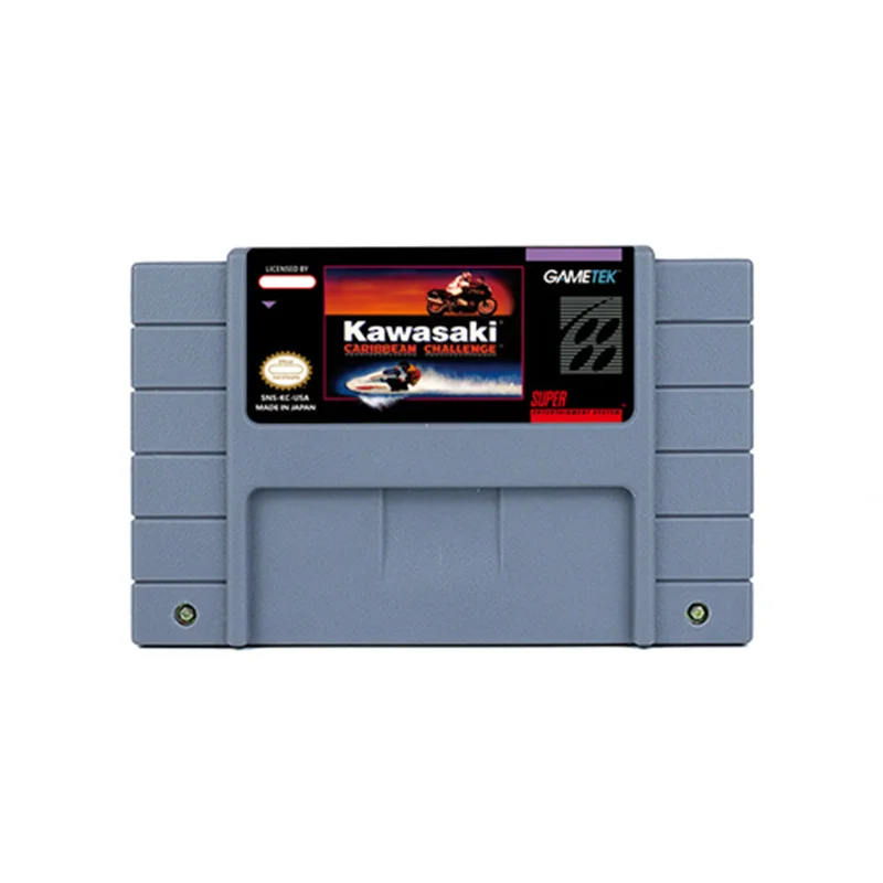 Kawasaki Caribbean Challenge O Kawasaki Superbike Challenge Action Game Per Snes 16 Bit Retro Cart Regalo Per Bambini