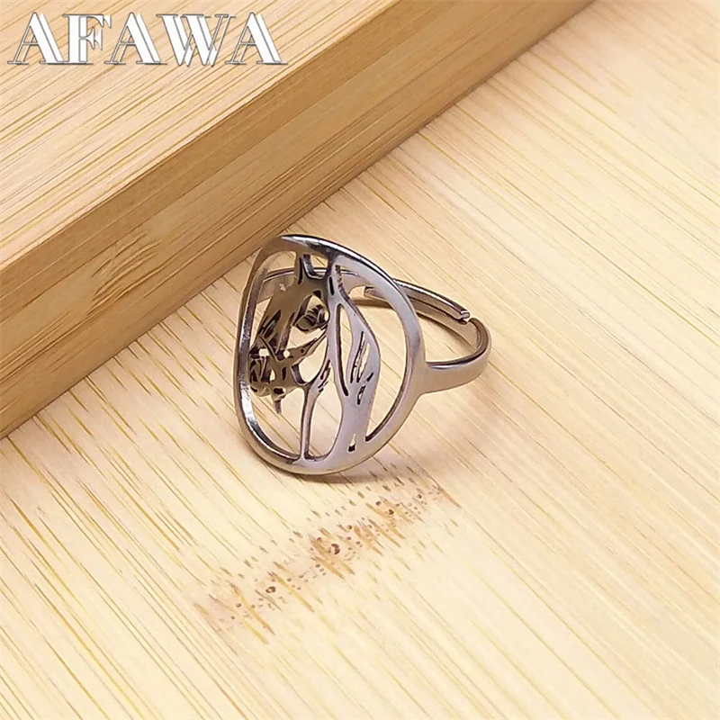 SILVER HORSES リング Solid 925 Sterling Silver Men's Horseshoe with Horse Head