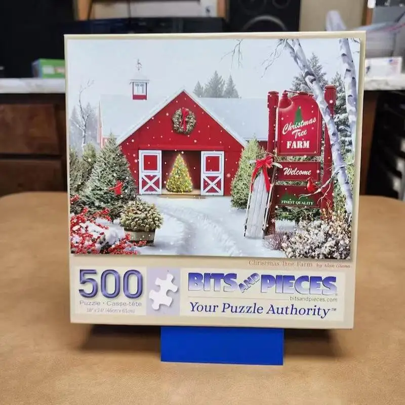 Puzzle Display Stand - 3D Printed Adjustable Organizer for Board Game Pieces Storage