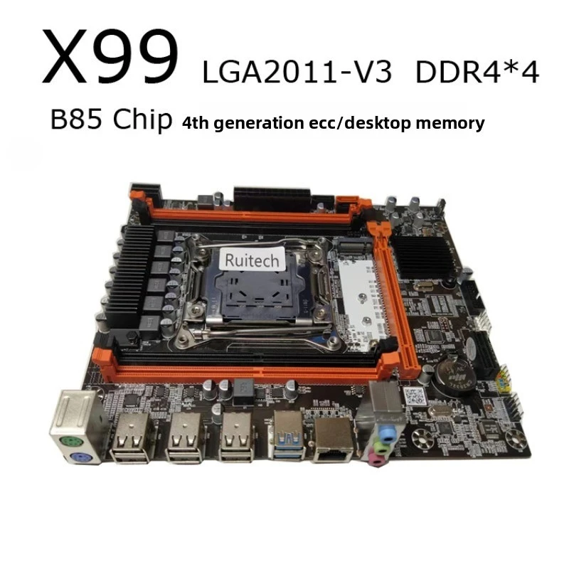X99h 세트 LGA 2011-3 데스크탑 컴퓨터 메인 보드, 2 8G DDR4 메모리 E5 2640V3 CPU