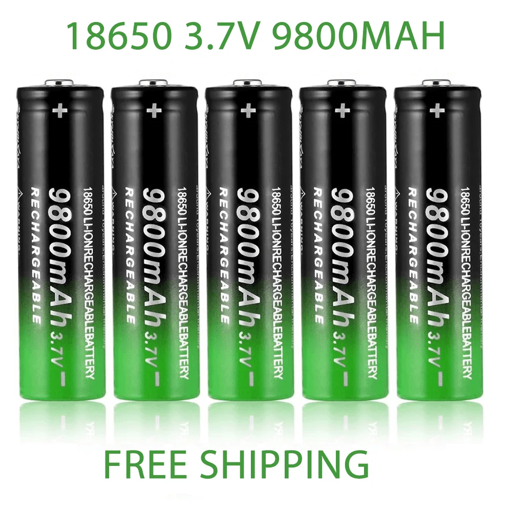 NEW 18650 3.7V 9800mAh Rechargeable Battery For Flashlight Torch headlamp Li-ion drop shipping | Электроника