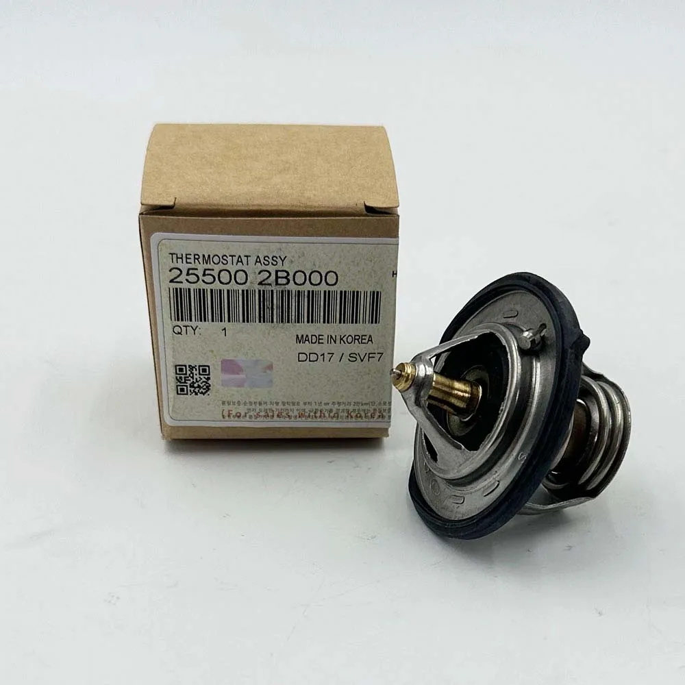 Engine Coolant Thermostat 25500-2B000 21200-ED000 25500-2A050 for 2012- Hyundai Elantra Accent KIA Rio Soul 1.6L 255002B000
