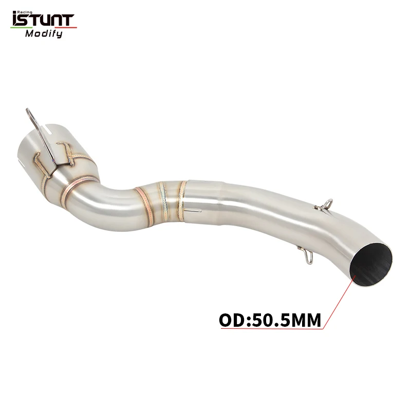 For KTM DUkE 200 RC200 2020 2021 2022 2023 Motorcycle Exhaust Escape Modified Muffler Middle Link Pipe Eliminator Enhanced - Image 3