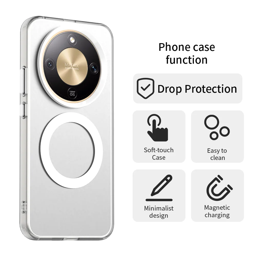 Enhanced Magnetic Wireless Charging Case - Matte Candy Cover