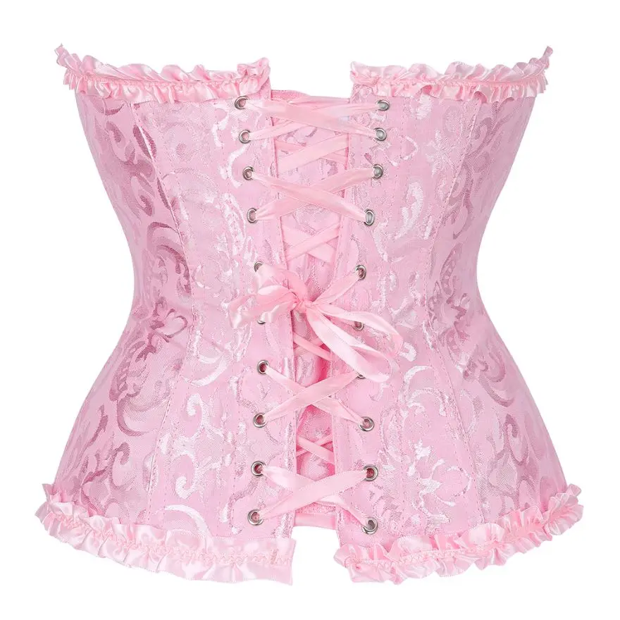 Corset Haut à Manches En Dentelle OPLERT - Bustier Vintage Floral Sculptant Pour Femmes