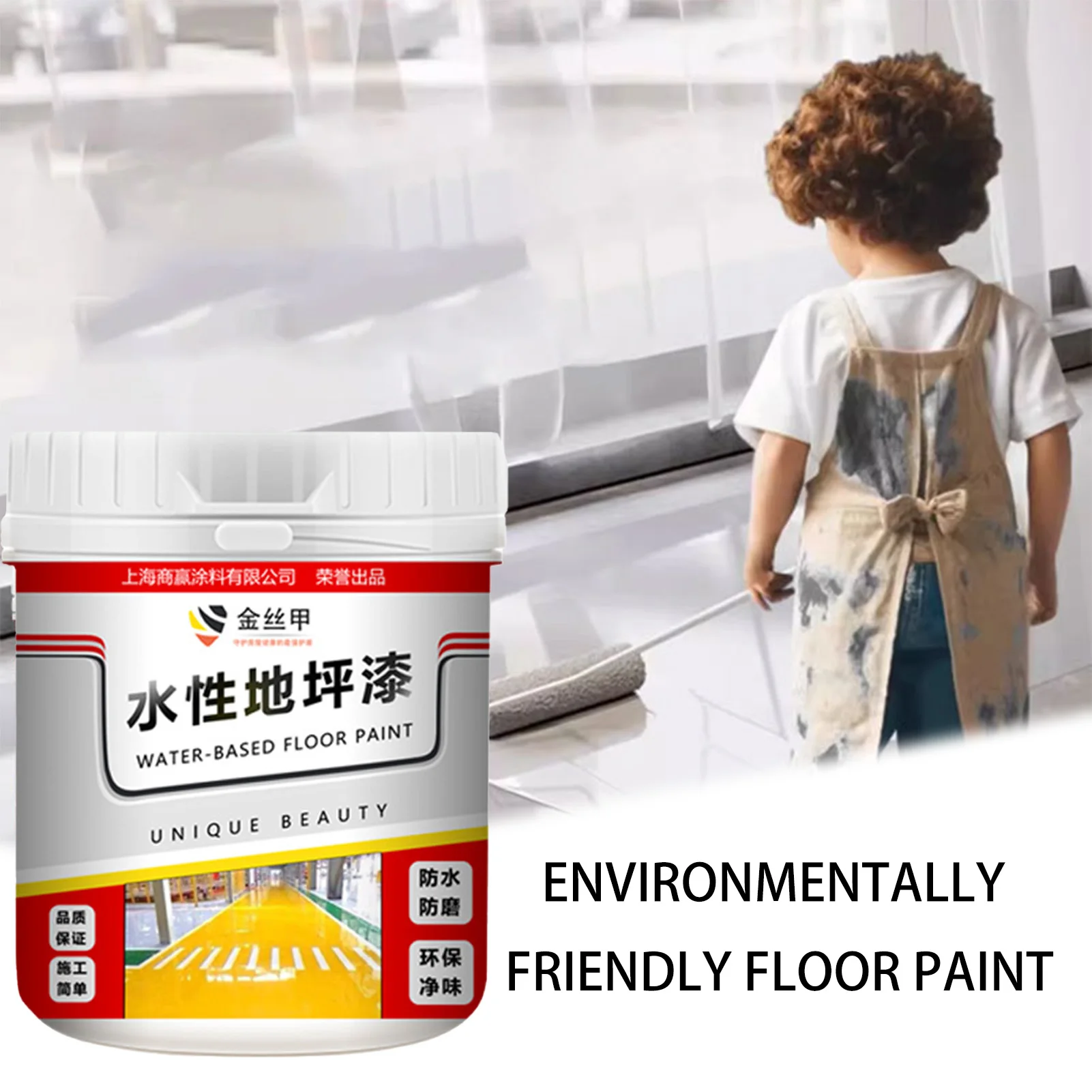 Anti-Slip Water-Based Floor Paint Strong Adhesion with Quick-Drying Formula Suitable for Homes Roads Highways