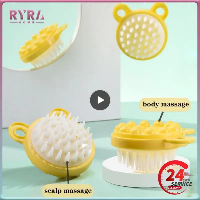 

Массажная расческа, массажер для круглой кожи головы, неувядающая пластиковая расческа для купания волос и кожи головы, инструмент для купания, щетка для мытья головы и шампуня, Товары для ванной комнаты