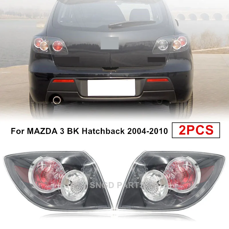 Carcasa de luz trasera exterior para Mazda 3, piezas de cuerpo de