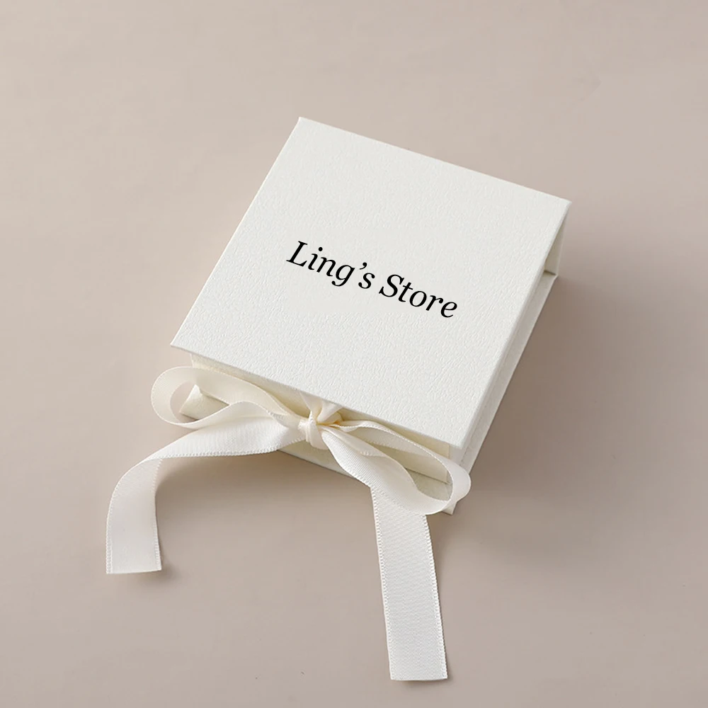 20 Stück luxuriöse Schmuckboxen aus strukturiertem Papier mit Schleife für Ringe, Ohrringe, Anhänger, Halsketten, Schlüsselanhänger, Geschenkbeutel, Verpackung – Detail 6