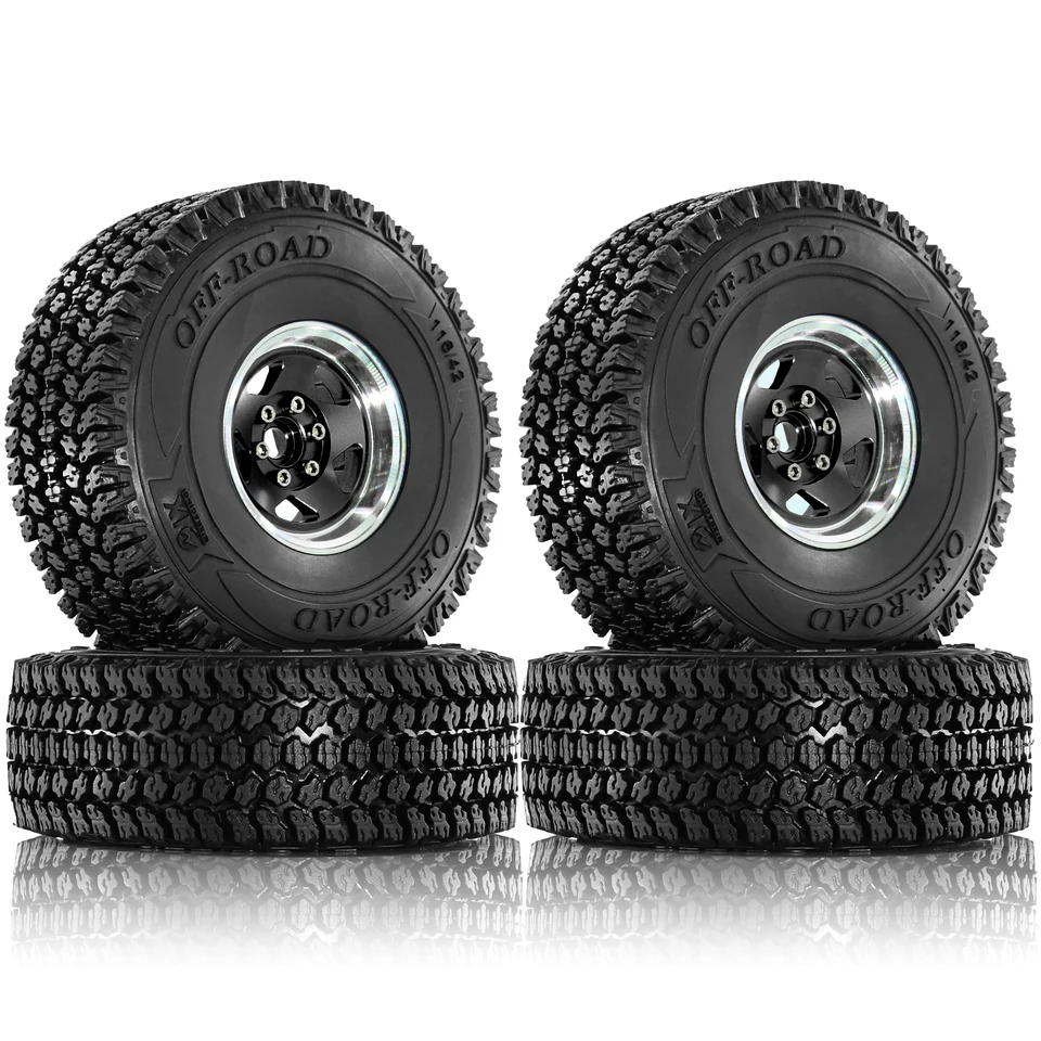 Cerchi In Lega 1,9" Per Camion RC 1:10 – FLYXM, 4 Pezzi, Per AXIAL SCX10 CC01