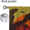 Jurassics Parks Tulle for Bedroom Home Interior Curtains for Living Room Partition Blackout Curtain Halloween Decoration Shades 4